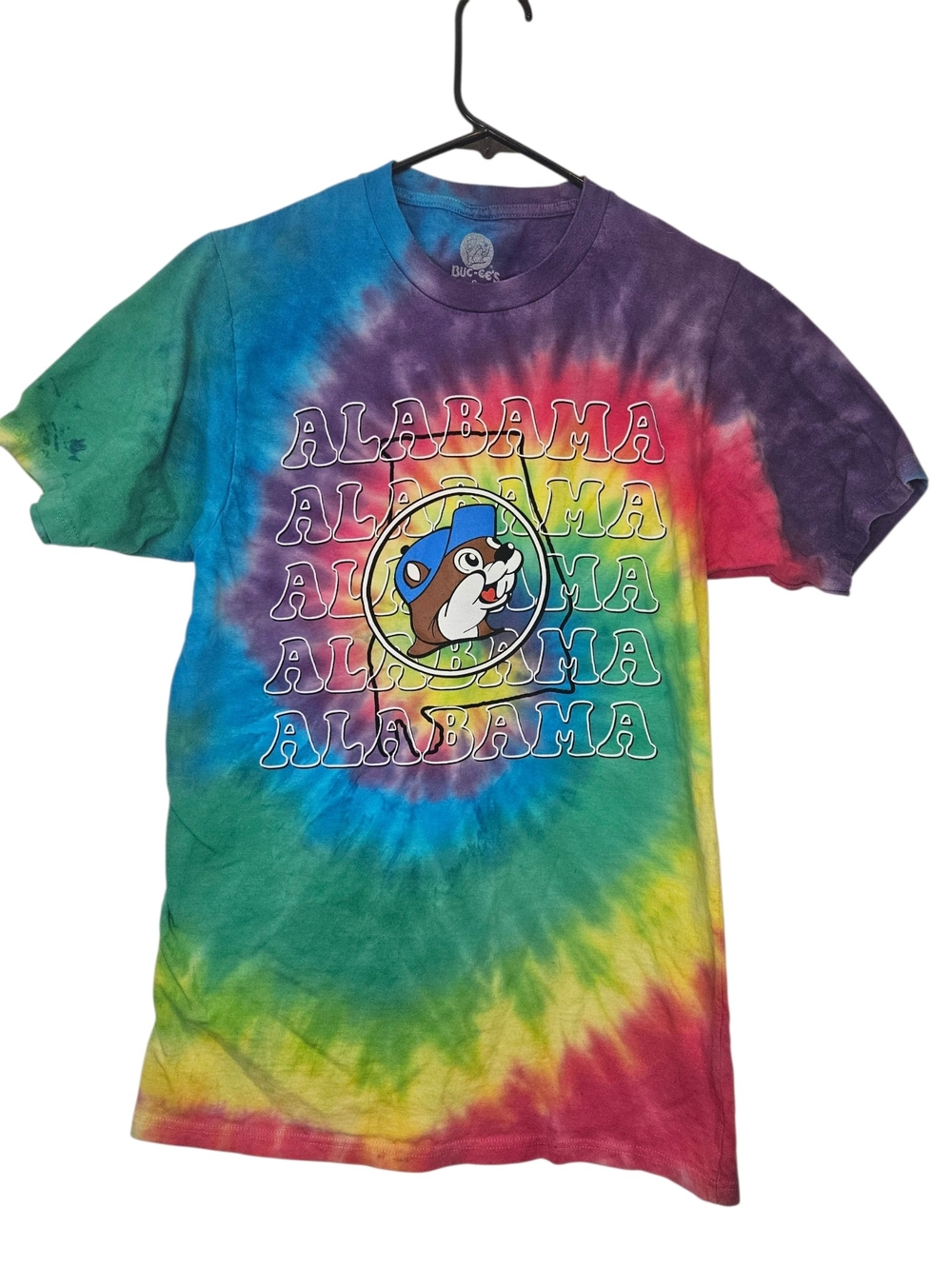 Buc-ee's Tie-Dye Alabama Graphic Short Sleeve Tee - Multicolor